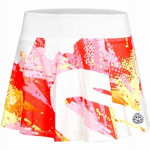 BIDI BADU Wild Arts Printed Wavy Jupe FemmesBlancMulticouleur