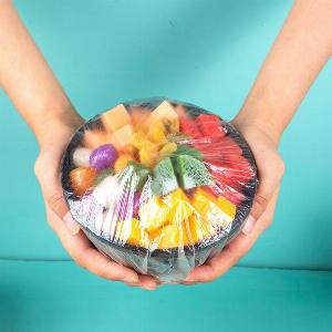 Saran Wrap Disposable Food Cover Food Grade Fruit Vegetable Storage Bag Elastic Plastic Bag Kitchen Fresh Keeping Bag 50Pcs
