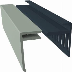 Weatherboard Cladding Vented Top Edge Closer Trim  25mm Sage Green