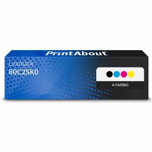 PrintAbout Toner 80C2SK0 802SK 4farbig Multipack für Lexmark jetzt 19215  10  Rabatt