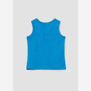 OVS Blaues Sommertanktop Für Babys Mit Aufdruck Junge Blu Bluette Größe 3036