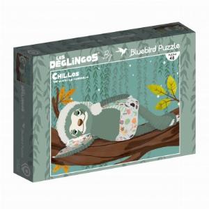 XXL Bluebird Puzzle Chillos von Les Déglingos  48 Teile für 595 