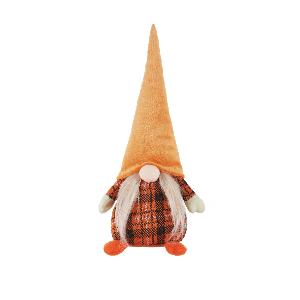 Gnomo autunno fermaporta 45 cm cappello a punta