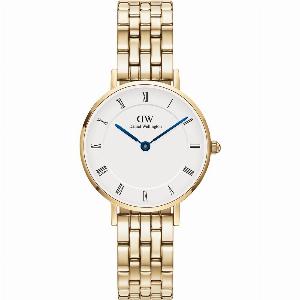 Daniel Wellington DW Montre 28mm Petite Roman Numerals 5Link Gold