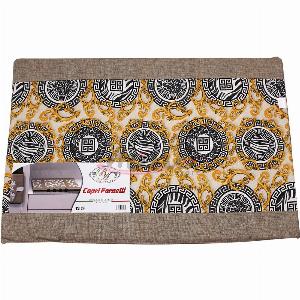 Coprifornelli imbottito fantasia oro 50x80cm sconto 70 ora 590