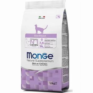 18 Rabatt auf MONGE Katzenfutter sterilisiert mit Hühnchen 15 kg