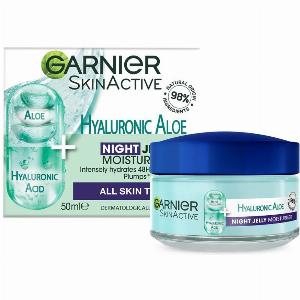 Garnier Hyaluronic Aloe Jelly GelCrema Leggera Idratante Notte per il Viso 50 ml
