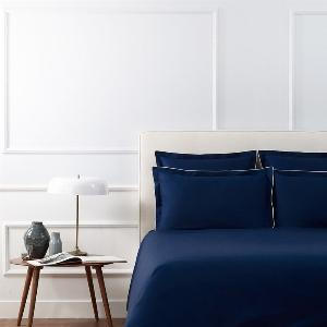 Housse de couette unie en percale 94 fils Nuit 177  au lieu de 265