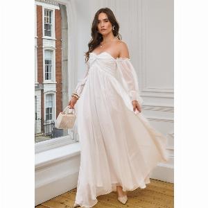 TFNC Kosha White Maxi Dress