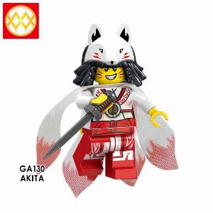 Jouets simples blocs Ninja blocs de construction Akita jouets pour enfants sans boîte rouge