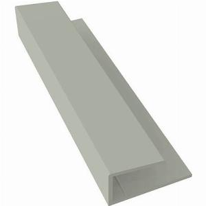 Weatherboard Cladding Universal Edge Trim  3mtr Misty Grey