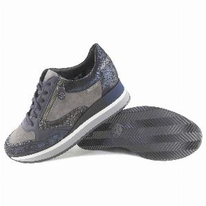Mephisto Olimpia Leather Womens Low Top Sneakers  Navy  SizeUS 95 Women