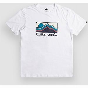 Quiksilver Gradient Mountains Kids TShirt bianco