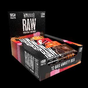 Enjoy 25 Discount on Variety Pack of 12 Warrior RAW Protein Oat Bars