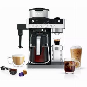Get 12 Discount on Silver and Black Espresso Filter Coffee Machine