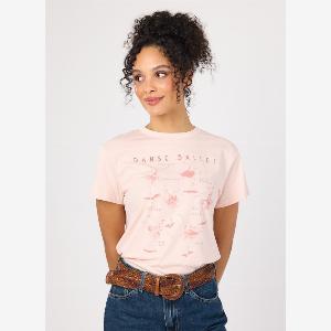 Joanie Clothing Darcey Danse Ballet Graphic Tee  EXTRA LARGE UK L US 1618