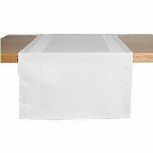 Chemin de table Atlanta ERWIN M 40x130 cm lxL blanc rectangulaire 2 pièces  Lot