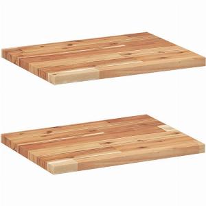 Étagères flottantes 2 pcs 40x30x2 cm acacia massif à laposhuile