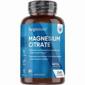 Magnesium Citrate  440mg 240 Capsules  4 Months Supply