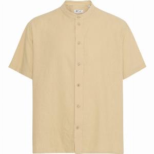 Solid Allan China Shirt  Curds  21108639CRD SS ALLAN