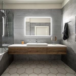 Miroir de Salle de Bain SIRHONA 70 x 50 cm LED Antibuée 8 