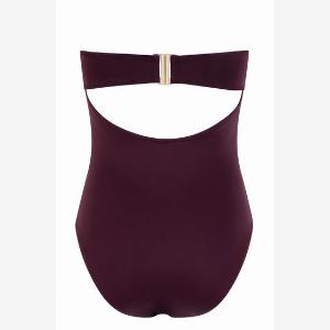 Hunkemöller NeopreneBadeanzug mit BandeauOberteil Lila