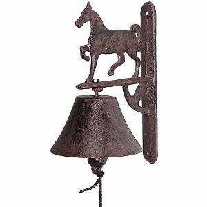 Türglocke Pferd Nostalgie Glocke Gusseisen Reiterhof AntikStil Braun