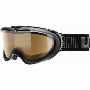 uvex Skibrille Comanche Polavision 2321 black mat polavisionbrownclear
