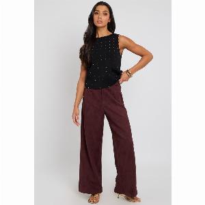 Urban Bliss Plum Suede Trousers 10