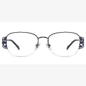 Lunettes de vue carrées en métal Firmoo WB1102  80  à 6