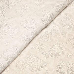 Remise de 20 sur le tissu brocart fleuri blanc sur blanc
