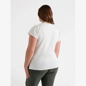 Fiorella Rubino  Tshirt stampa foliage Donna Bianco Taglia S ora 3430