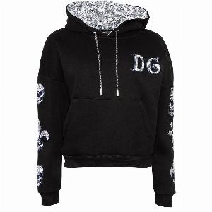 Patch Hoodie Davina in Schwarz ermäßigt früher 119  jetzt 9520   20  Rabatt