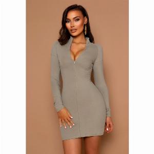 Dion Light Green Zip Mini Dress Was 20 Now 13  Save 35