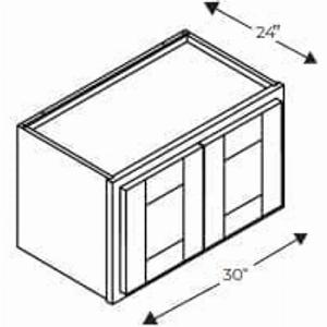 Get 26 Off Stylish White Shaker Wall Fridge Cabinet with Two Doors