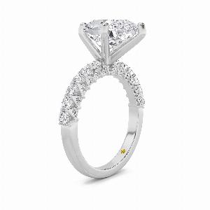 Verda White Gold Art Deco Inspired VProng Pear Shape  Lab Grown Diamond Engagement Ring  1 12  3 34 CT TW
