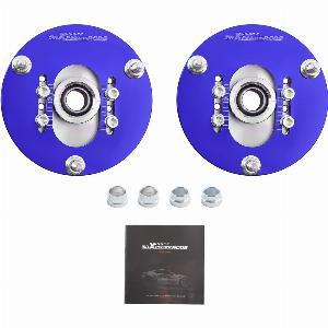 Compatible for BMW E46 320i 323i 328Ci 330xi M3 Coilover Pillowball Front Camber Plate Blue