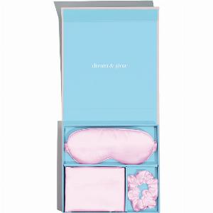 Silver Cloud Pink Satin Gift Set with Silver Ions Now 28 Save 20