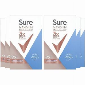 6Pack Sure Womens Maximum Protection Deodorant 45ml  Now 1769