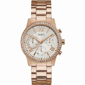 Guess W1069L3 Analogue Classic Quartz Stainless Steel Strap Ladies Watch