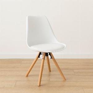 Ensemble 4 chaises polypropylène blanc Ivy