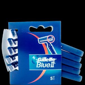 Gillette Blue II Razors  5 pcs