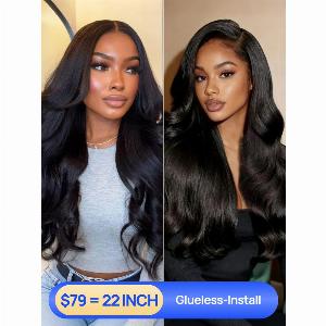 Nadula Get 20% Off $79 for 22Inch Yaki Wavy V Part Body Wave Wigs