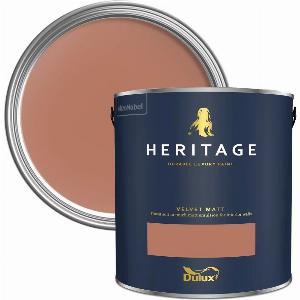 Dulux Heritage Velvet Matt Paint 1L Red Sand High Quality Matt Emulsion Paint