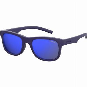 Polaroid Enfant PLD 8020S CIWJY Lunettes de soleil Plastique Bleu Bleu Carré
