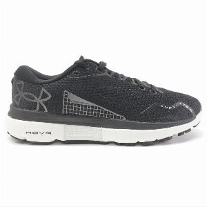 Under Armour Hovr Infinite 5 Synthetic Textile Womens Running Sneakers   Colour Black White