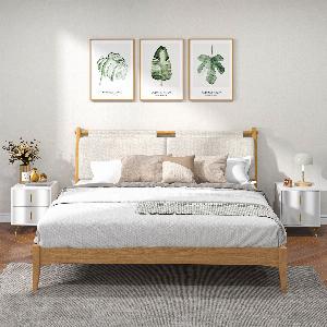 HOMCOM Table de chevet table de nuit avec 2 tiroirs style art déco  40 x 40 x 47 cm  métal doré et blanc