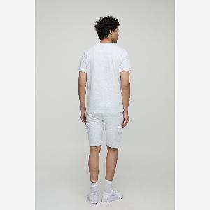 Homme Short cargo slim basique  Grey Marl  Small  boohooMAN