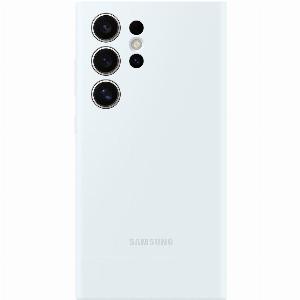 Samsung Silicone Case for Galaxy S24 Ultra in White