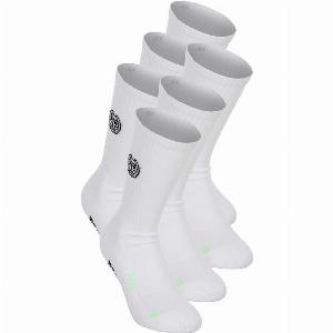 Bidi Badu Matayo Crew Tech Chaussettes De Tennis Blanc  3538